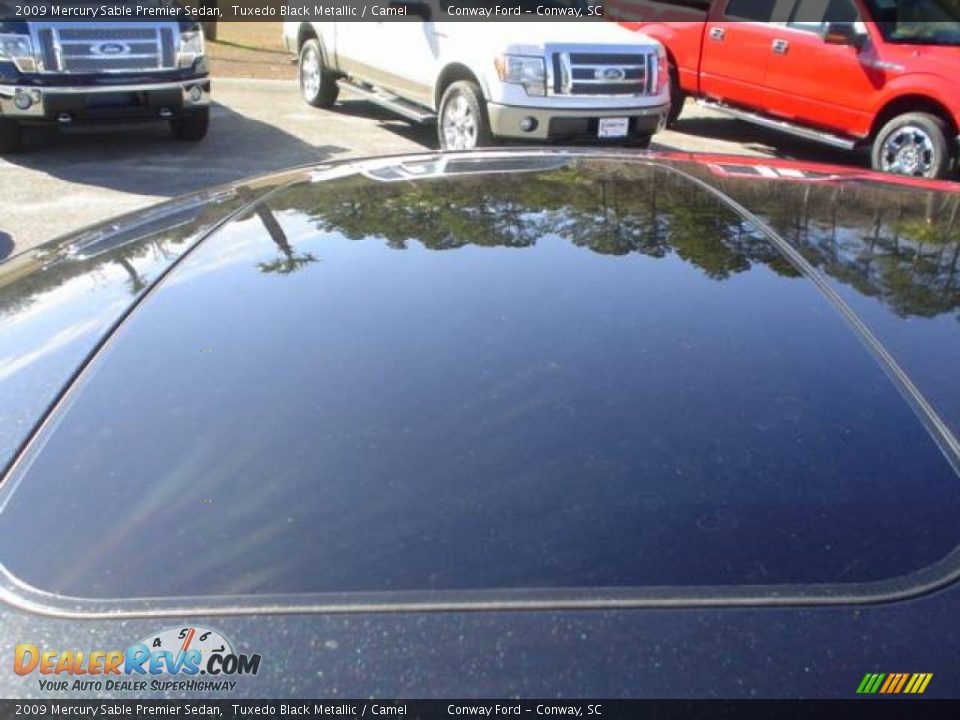 2009 Mercury Sable Premier Sedan Tuxedo Black Metallic / Camel Photo #11