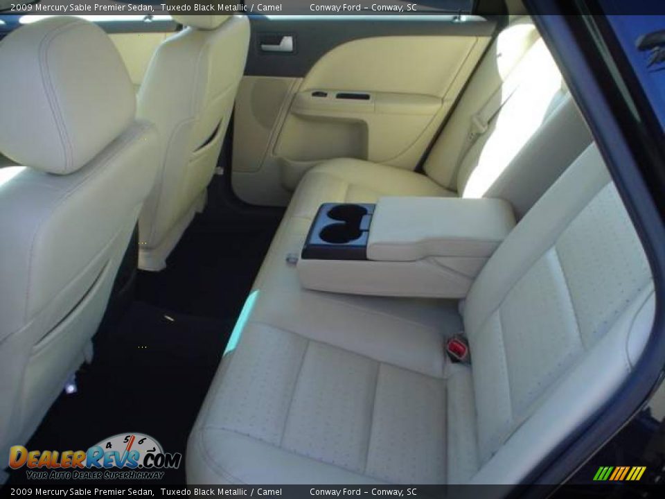 2009 Mercury Sable Premier Sedan Tuxedo Black Metallic / Camel Photo #20