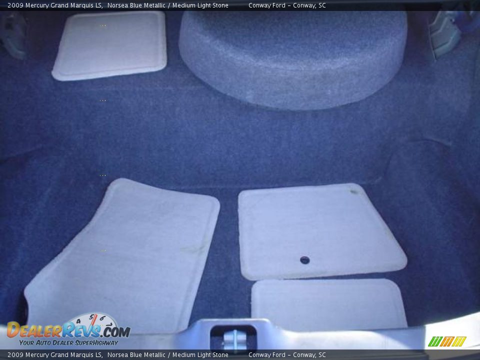 2009 Mercury Grand Marquis LS Norsea Blue Metallic / Medium Light Stone Photo #14