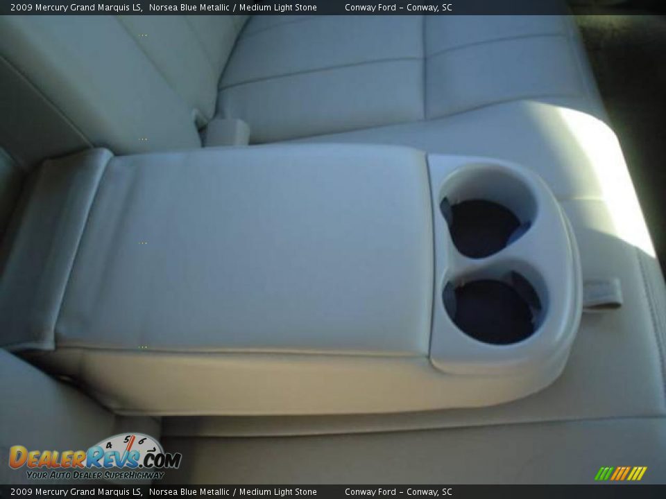 2009 Mercury Grand Marquis LS Norsea Blue Metallic / Medium Light Stone Photo #16