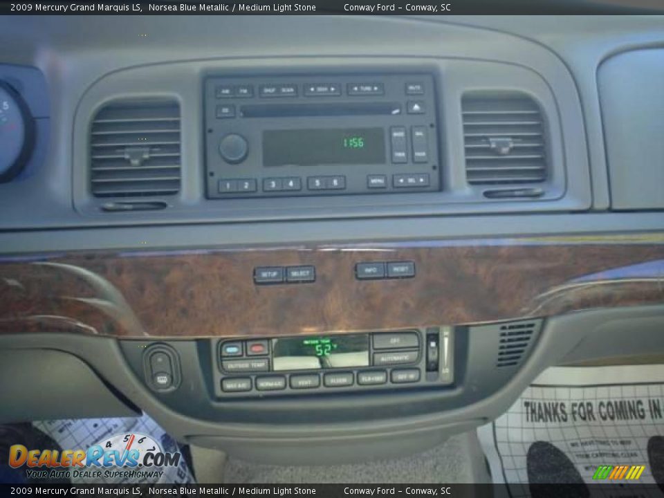 2009 Mercury Grand Marquis LS Norsea Blue Metallic / Medium Light Stone Photo #24