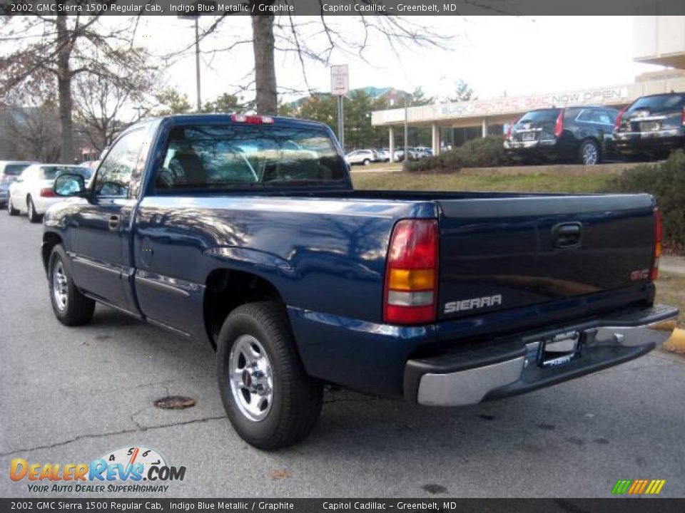 2002 GMC Sierra 1500 Regular Cab Indigo Blue Metallic / Graphite Photo #2