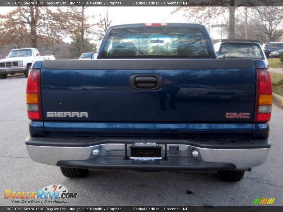 2002 GMC Sierra 1500 Regular Cab Indigo Blue Metallic / Graphite Photo #3