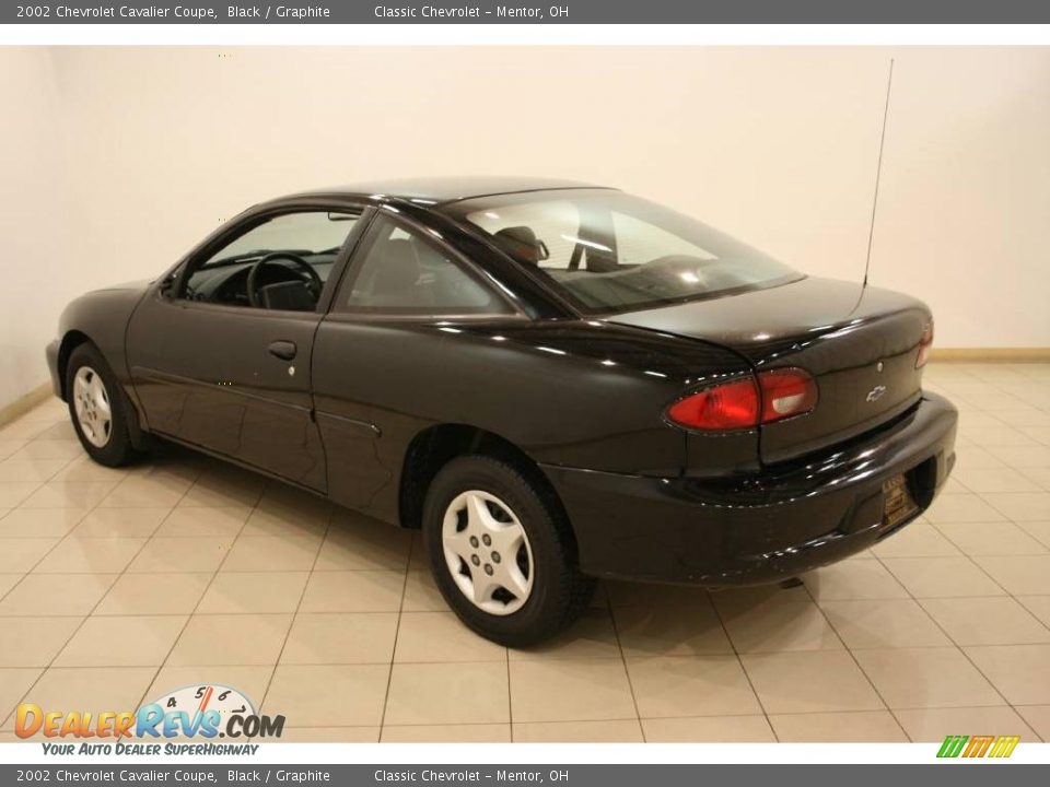 2002 Chevrolet Cavalier Coupe Black / Graphite Photo #5