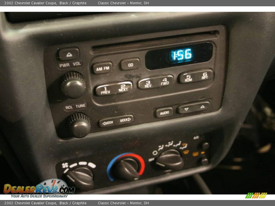 2002 Chevrolet Cavalier Coupe Black / Graphite Photo #12