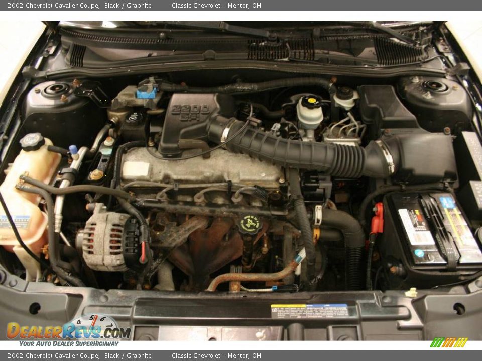 2002 Chevrolet Cavalier Coupe Black / Graphite Photo #17