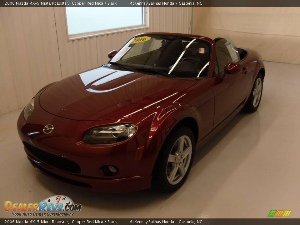 2006 Mazda MX-5 Miata Roadster Copper Red Mica / Black Photo #1