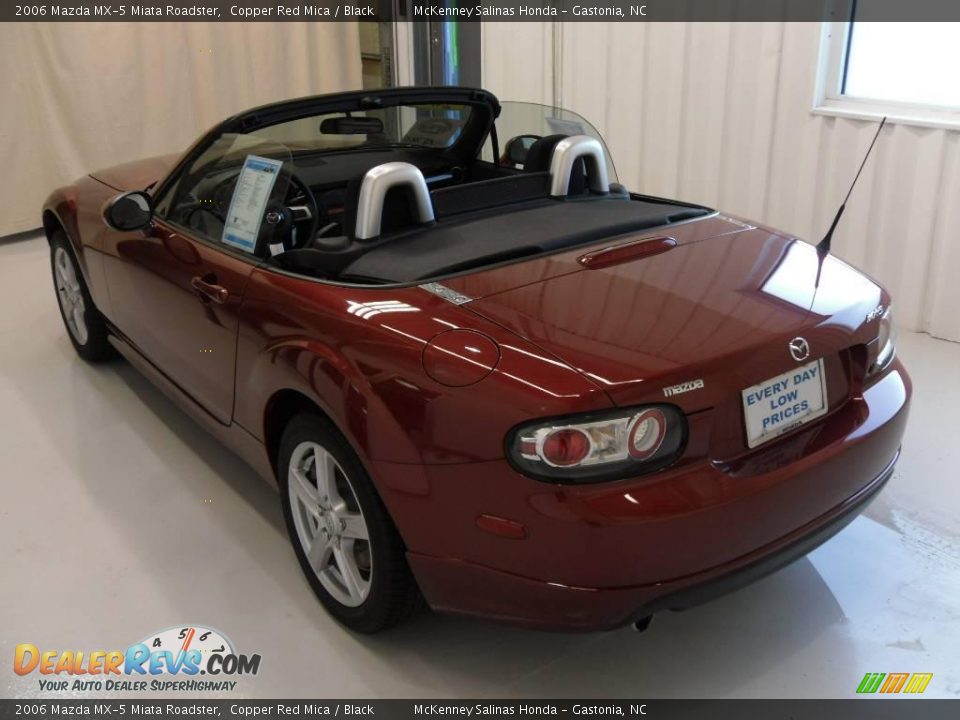 2006 Mazda MX-5 Miata Roadster Copper Red Mica / Black Photo #2