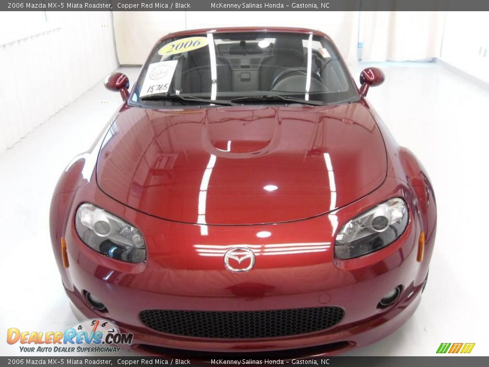 2006 Mazda MX-5 Miata Roadster Copper Red Mica / Black Photo #6