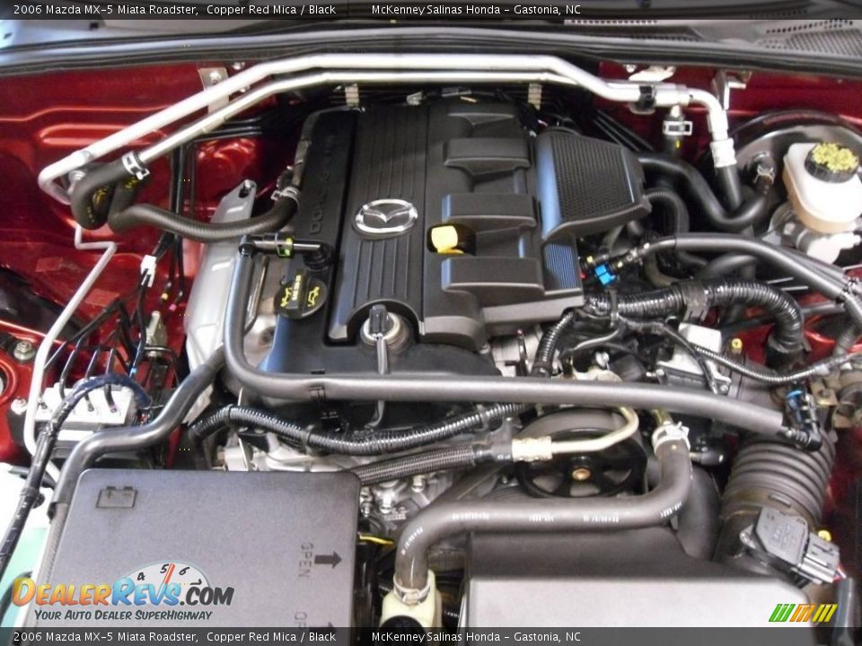 2006 Mazda MX-5 Miata Roadster Copper Red Mica / Black Photo #21