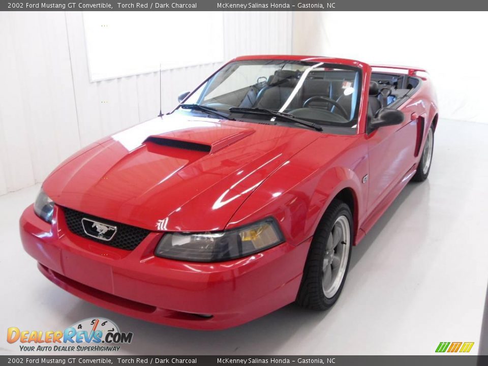 2002 Ford Mustang GT Convertible Torch Red / Dark Charcoal Photo #1