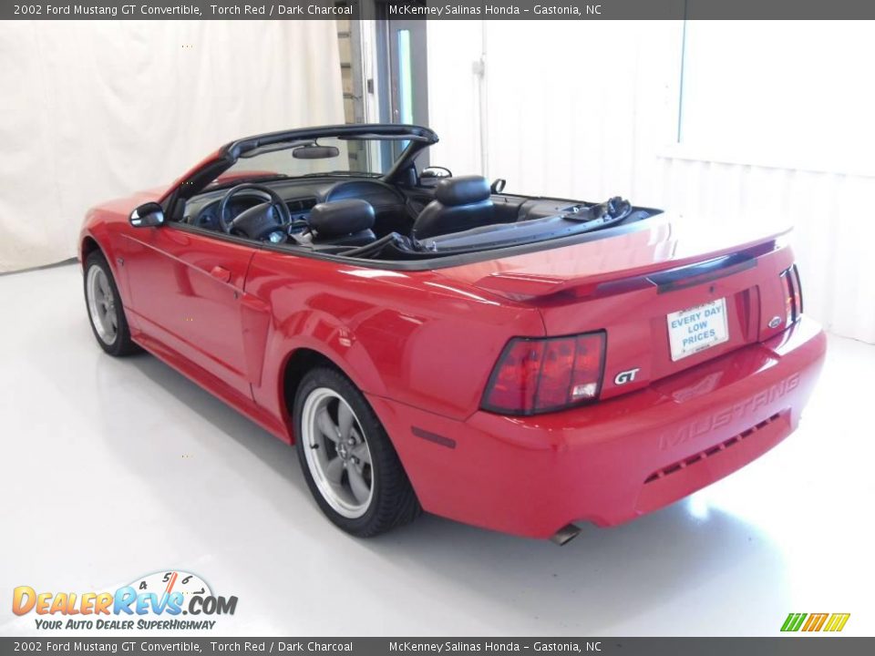 2002 Ford Mustang GT Convertible Torch Red / Dark Charcoal Photo #2
