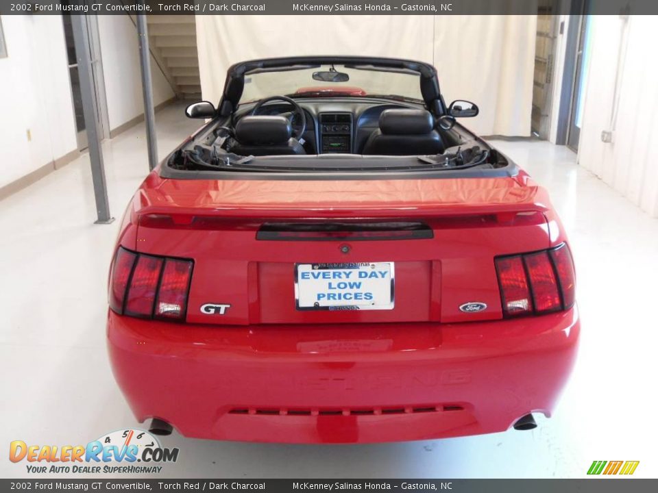 2002 Ford Mustang GT Convertible Torch Red / Dark Charcoal Photo #3