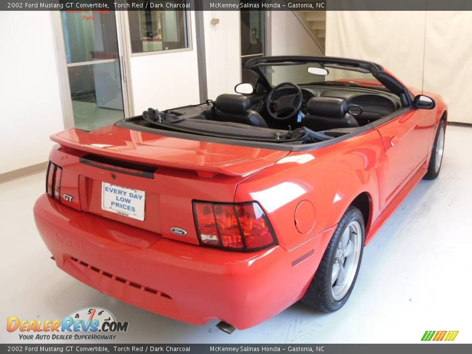 2002 Ford Mustang GT Convertible Torch Red / Dark Charcoal Photo #4