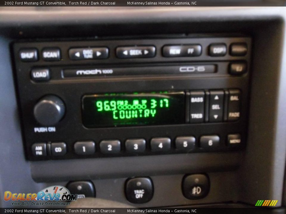2002 Ford Mustang GT Convertible Torch Red / Dark Charcoal Photo #10