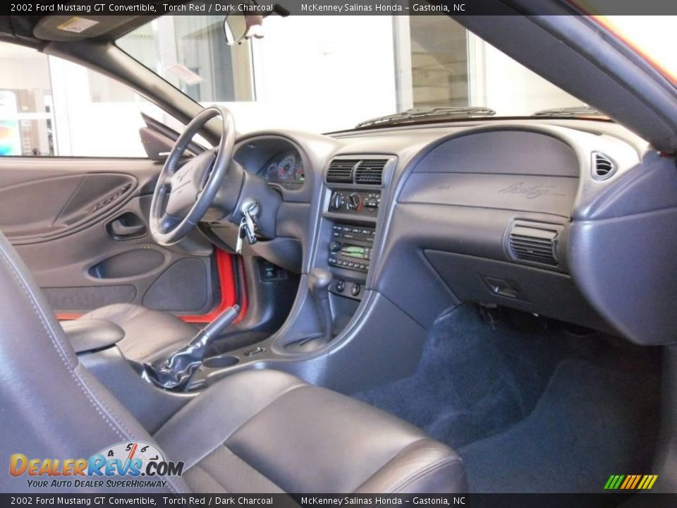 2002 Ford Mustang GT Convertible Torch Red / Dark Charcoal Photo #16