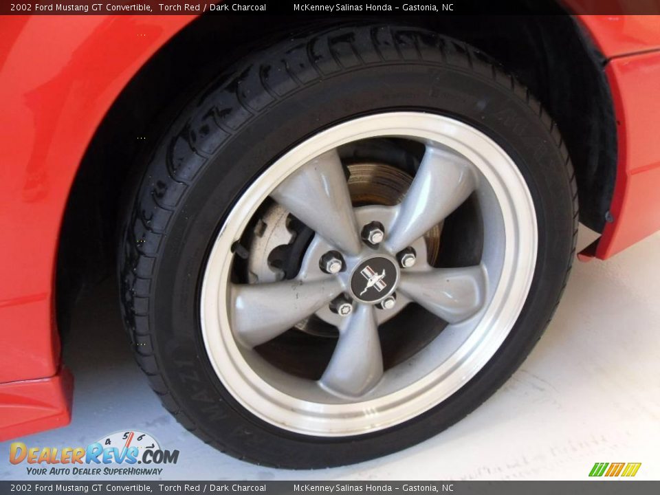 2002 Ford Mustang GT Convertible Torch Red / Dark Charcoal Photo #18