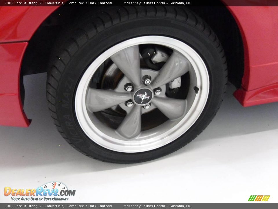 2002 Ford Mustang GT Convertible Torch Red / Dark Charcoal Photo #22