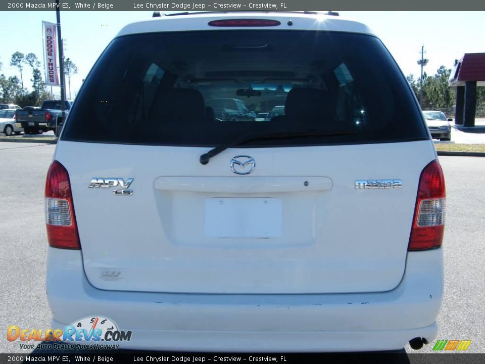 2000 Mazda MPV ES White / Beige Photo #4