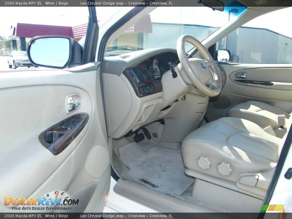 2000 Mazda MPV ES White / Beige Photo #13