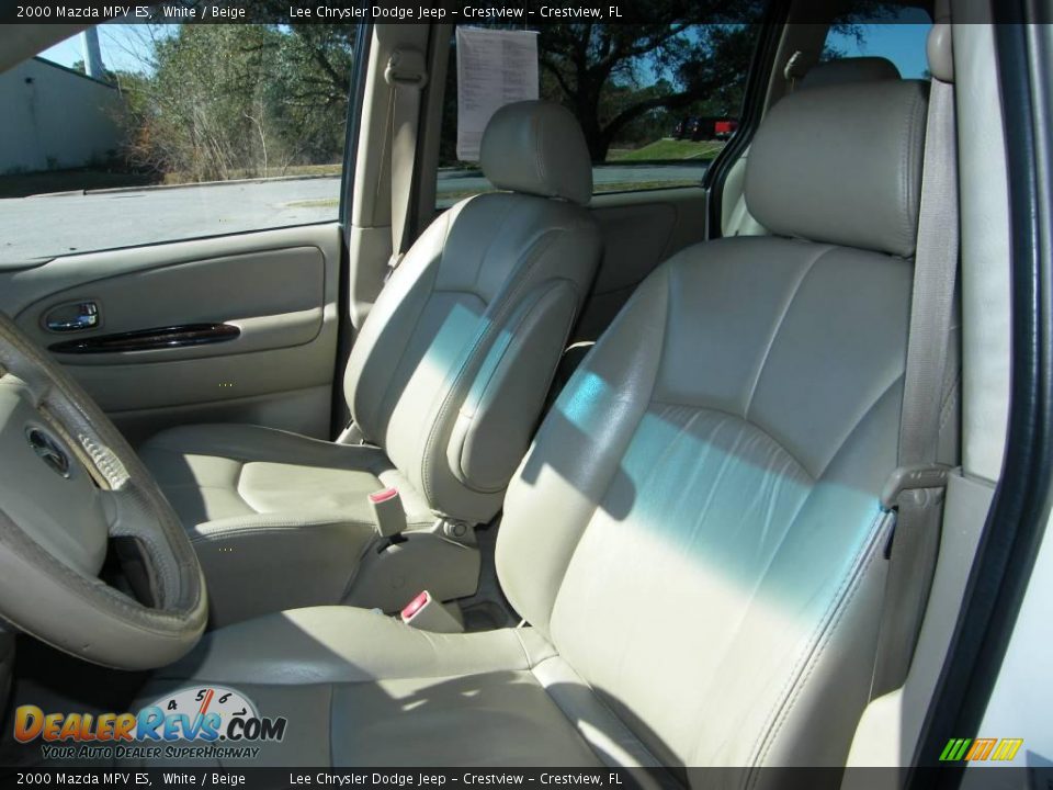 2000 Mazda MPV ES White / Beige Photo #14