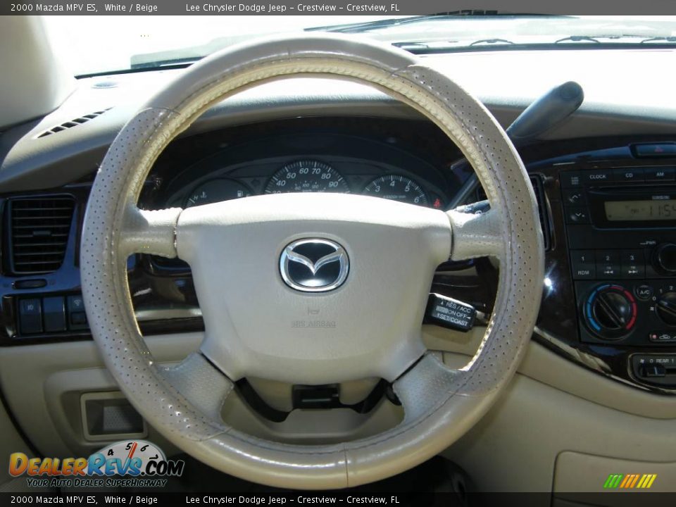 2000 Mazda MPV ES White / Beige Photo #19