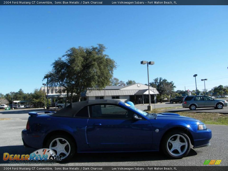 2004 Ford Mustang GT Convertible Sonic Blue Metallic / Dark Charcoal Photo #5