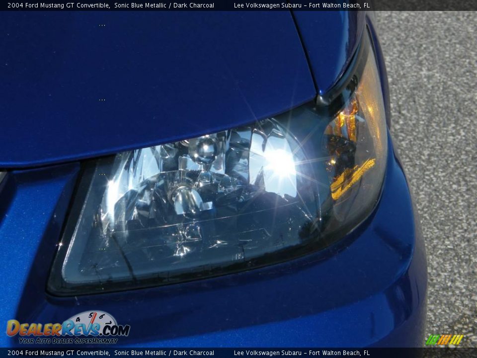 2004 Ford Mustang GT Convertible Sonic Blue Metallic / Dark Charcoal Photo #8