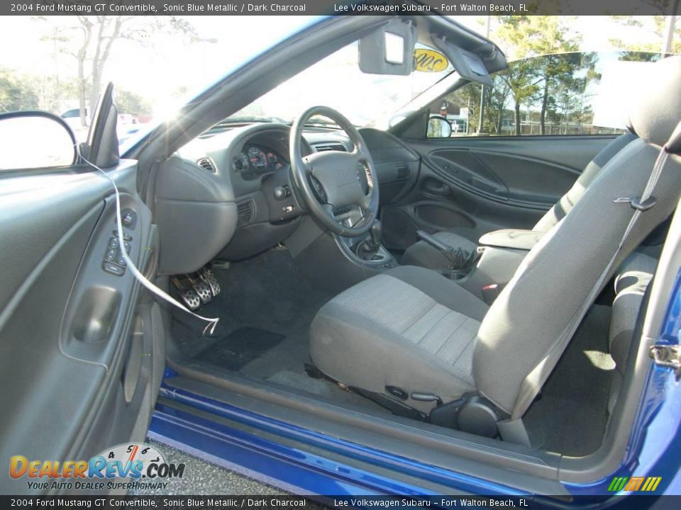 2004 Ford Mustang GT Convertible Sonic Blue Metallic / Dark Charcoal Photo #19