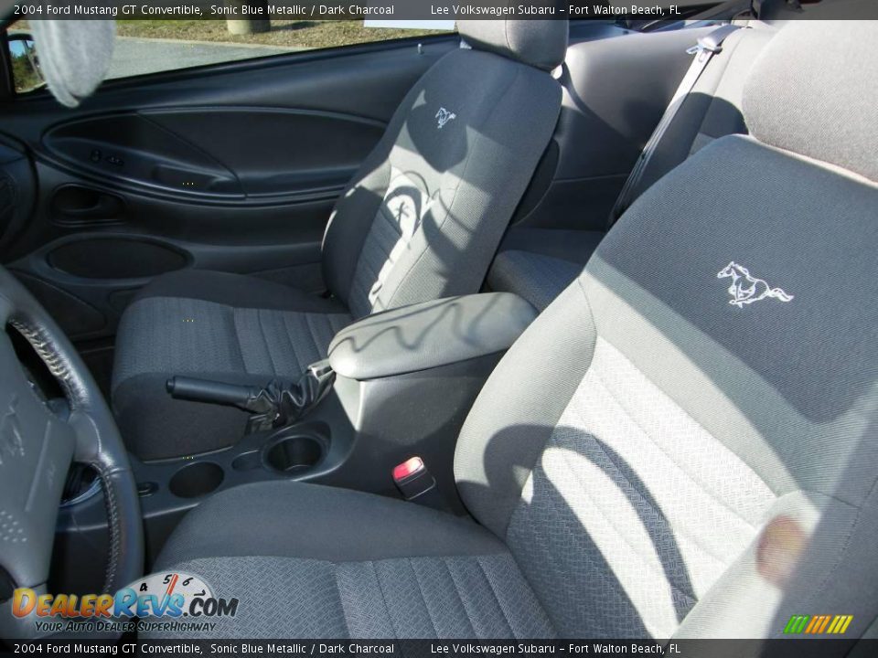 2004 Ford Mustang GT Convertible Sonic Blue Metallic / Dark Charcoal Photo #20