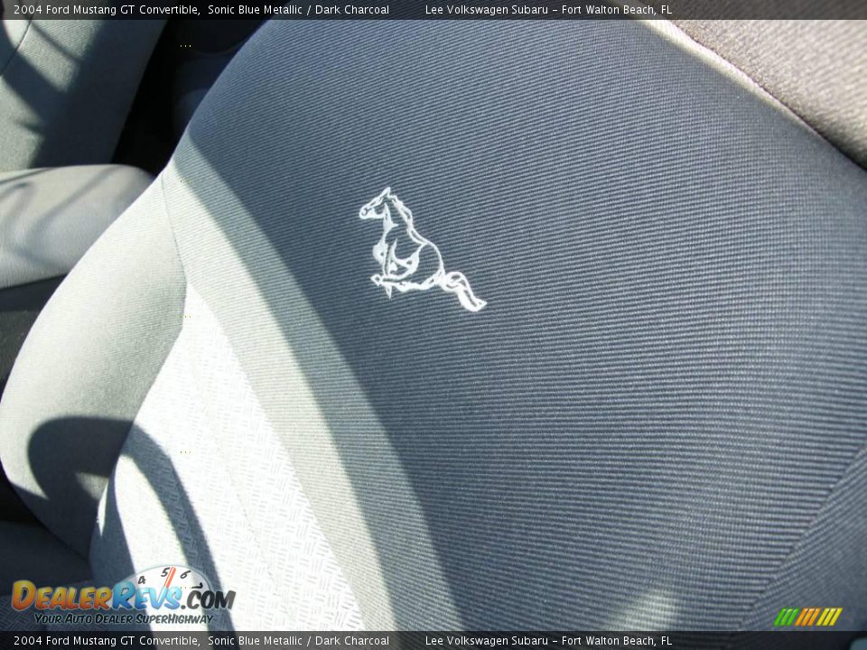 2004 Ford Mustang GT Convertible Sonic Blue Metallic / Dark Charcoal Photo #21