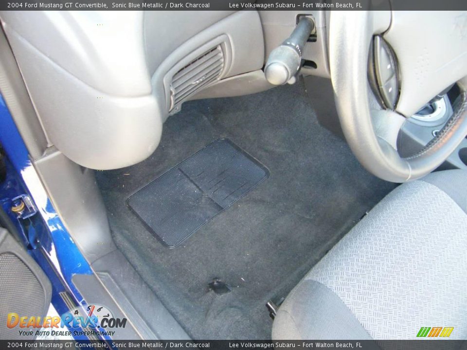 2004 Ford Mustang GT Convertible Sonic Blue Metallic / Dark Charcoal Photo #22