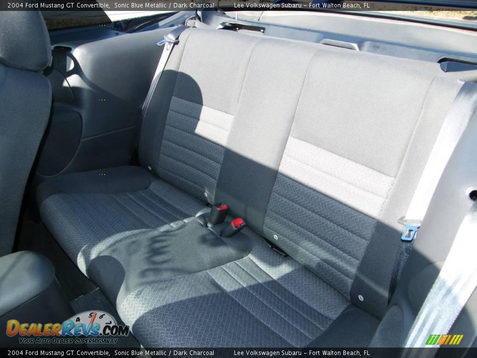 2004 Ford Mustang GT Convertible Sonic Blue Metallic / Dark Charcoal Photo #26