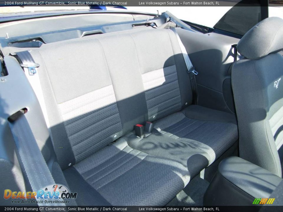 2004 Ford Mustang GT Convertible Sonic Blue Metallic / Dark Charcoal Photo #27