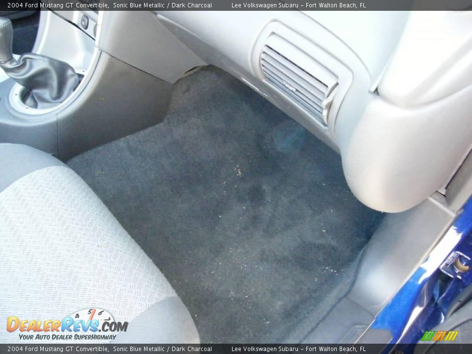 2004 Ford Mustang GT Convertible Sonic Blue Metallic / Dark Charcoal Photo #29