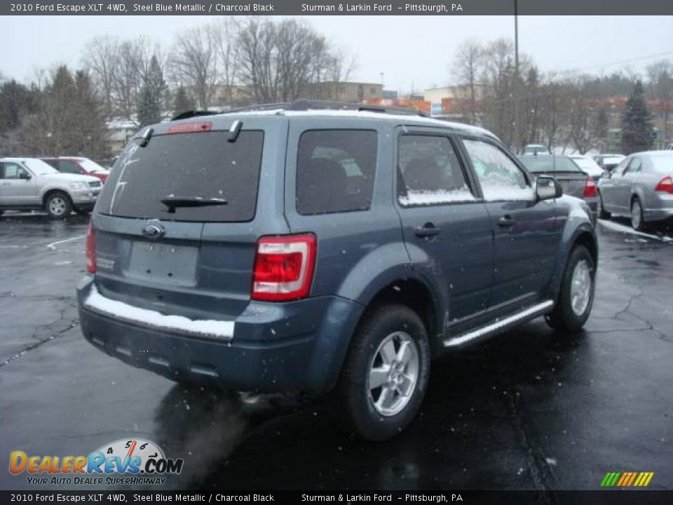 2010 Ford Escape XLT 4WD Steel Blue Metallic / Charcoal Black Photo #3