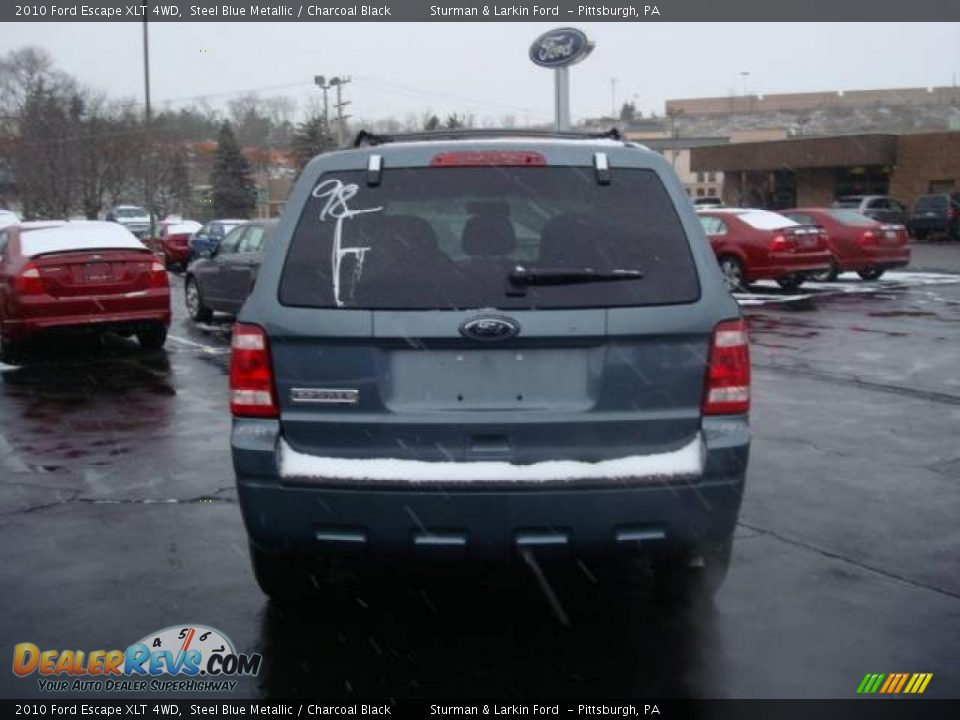 2010 Ford Escape XLT 4WD Steel Blue Metallic / Charcoal Black Photo #4