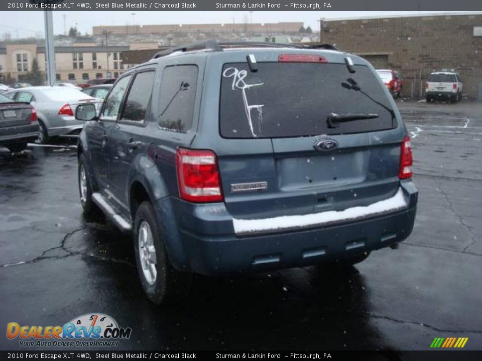 2010 Ford Escape XLT 4WD Steel Blue Metallic / Charcoal Black Photo #5