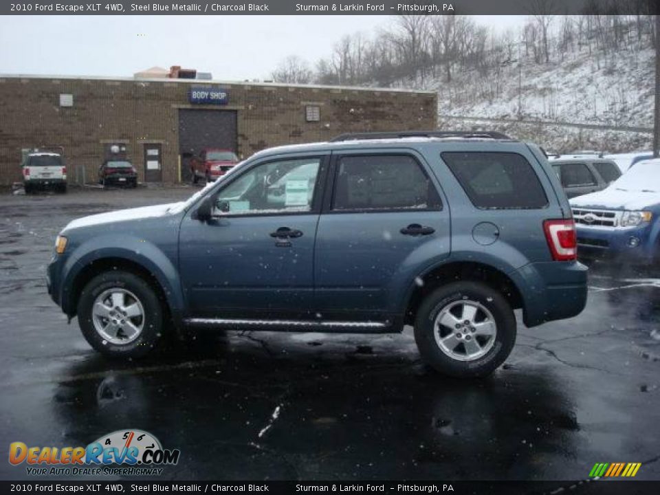 2010 Ford Escape XLT 4WD Steel Blue Metallic / Charcoal Black Photo #6