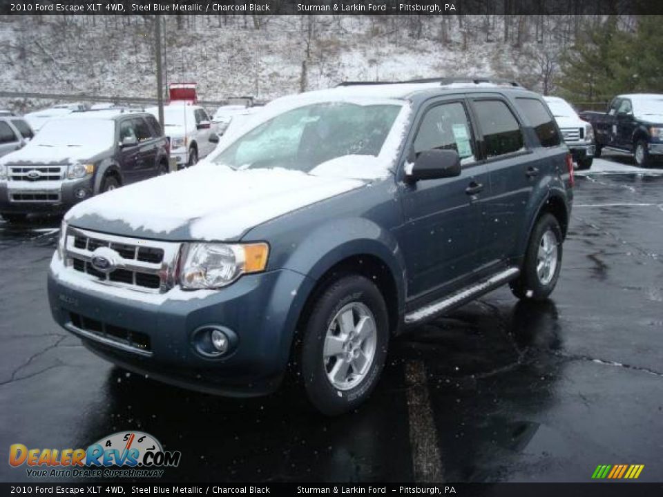 2010 Ford Escape XLT 4WD Steel Blue Metallic / Charcoal Black Photo #7