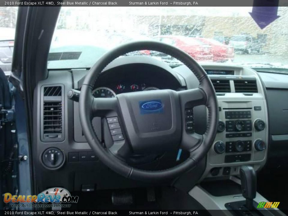 2010 Ford Escape XLT 4WD Steel Blue Metallic / Charcoal Black Photo #12