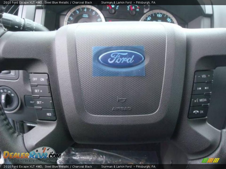 2010 Ford Escape XLT 4WD Steel Blue Metallic / Charcoal Black Photo #17