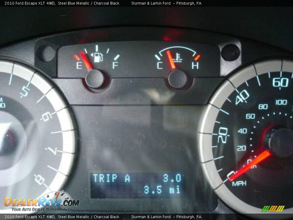2010 Ford Escape XLT 4WD Steel Blue Metallic / Charcoal Black Photo #20