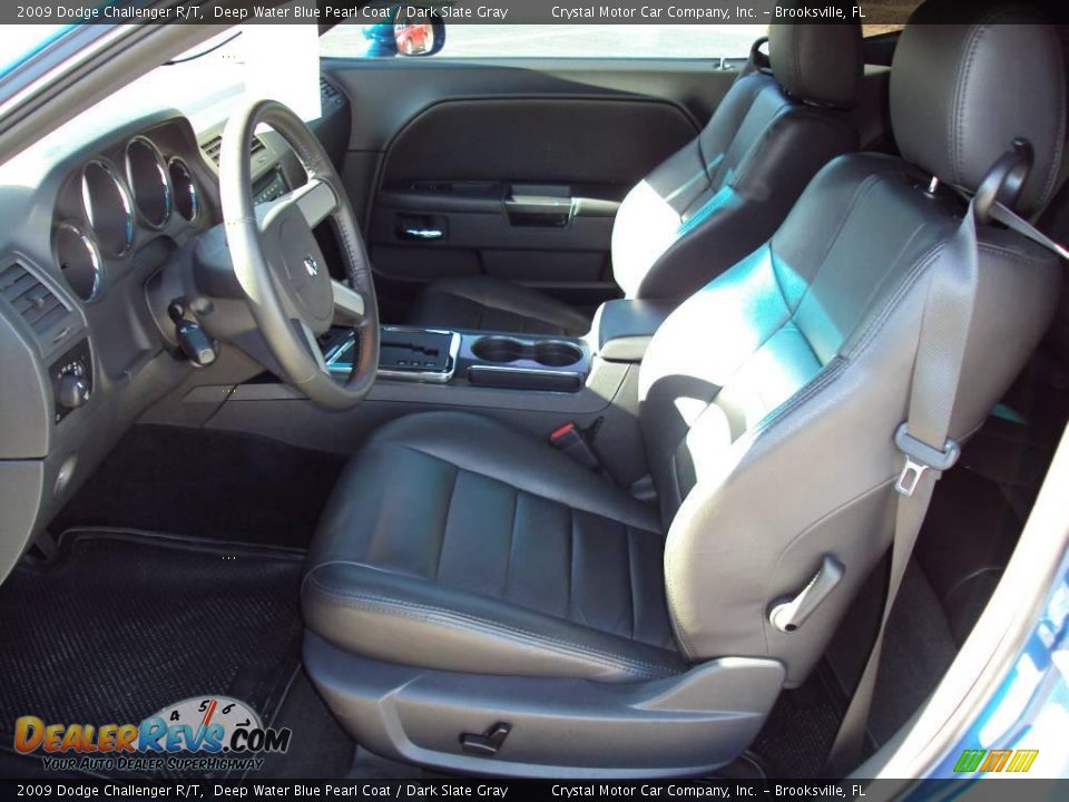 2009 Dodge Challenger R/T Deep Water Blue Pearl Coat / Dark Slate Gray Photo #4