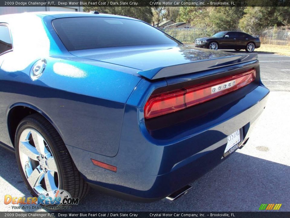 2009 Dodge Challenger R/T Deep Water Blue Pearl Coat / Dark Slate Gray Photo #6