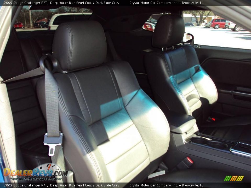 2009 Dodge Challenger R/T Deep Water Blue Pearl Coat / Dark Slate Gray Photo #10