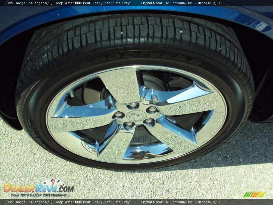 2009 Dodge Challenger R/T Deep Water Blue Pearl Coat / Dark Slate Gray Photo #12