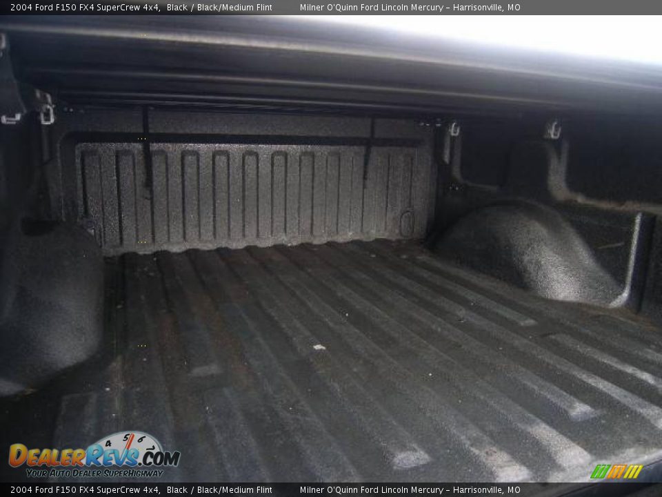 2004 Ford F150 FX4 SuperCrew 4x4 Black / Black/Medium Flint Photo #13