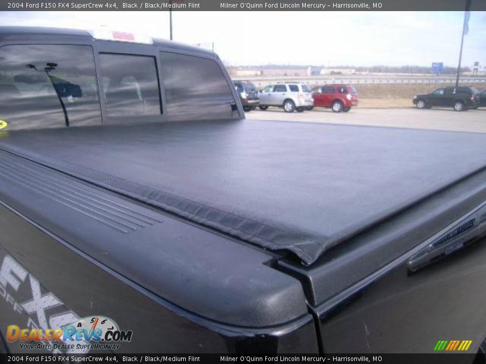 2004 Ford F150 FX4 SuperCrew 4x4 Black / Black/Medium Flint Photo #14