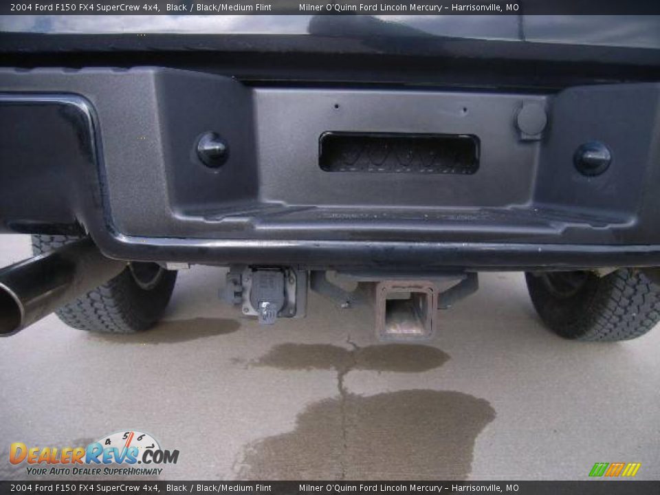 2004 Ford F150 FX4 SuperCrew 4x4 Black / Black/Medium Flint Photo #16